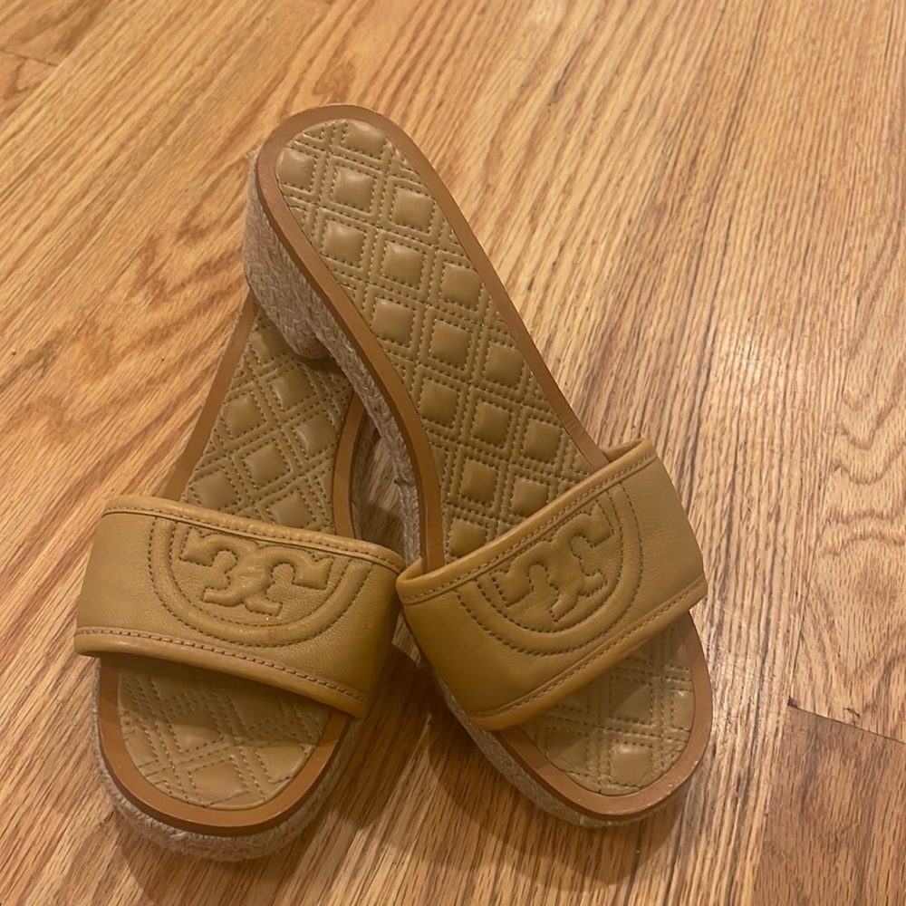 Tory Burch espadrille clog sandals